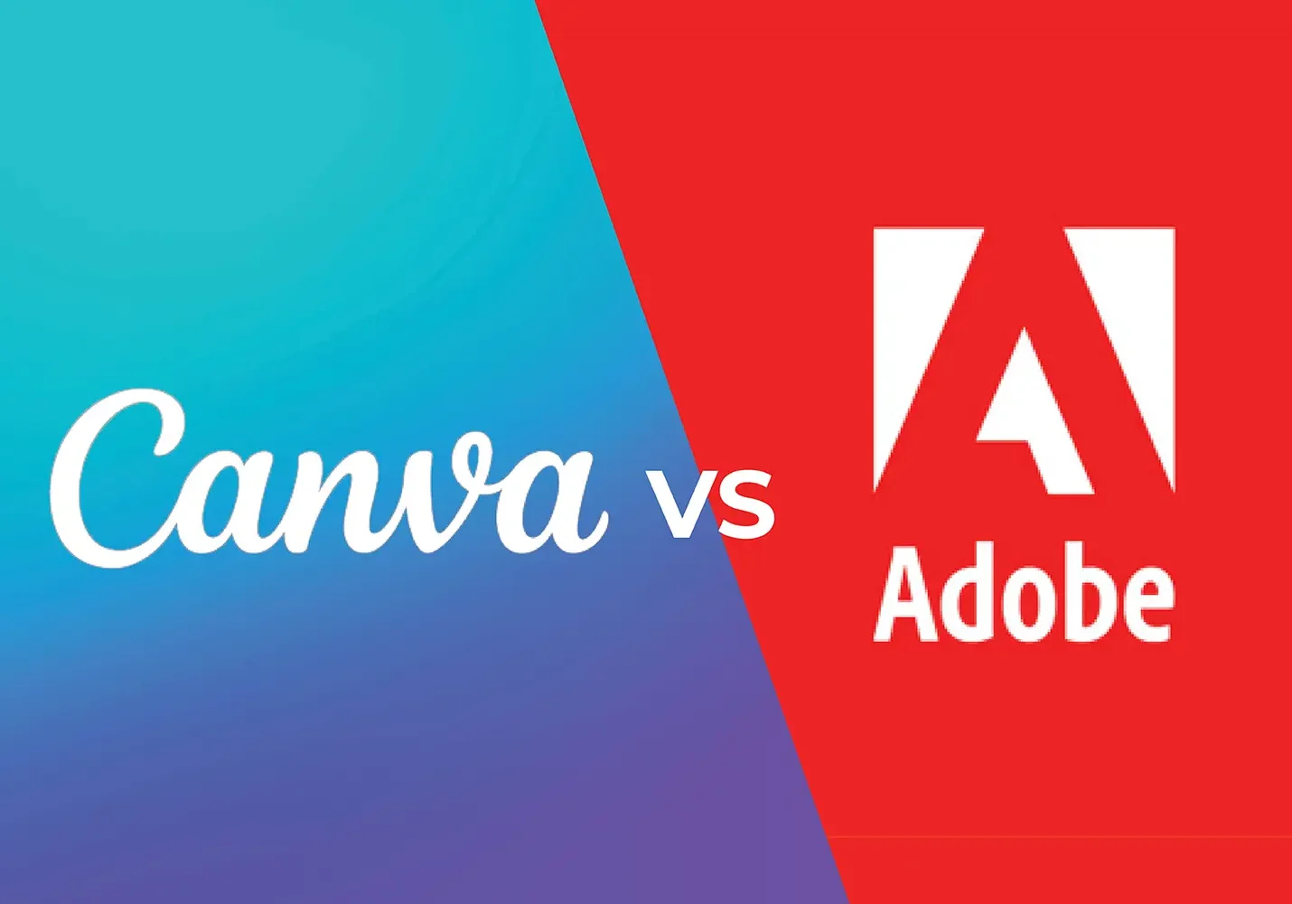 This image highlights the differences between Canva and Adobe design tools, useful for understanding which type of designer—Canva or Adobe—is better suited for your specific project needs.